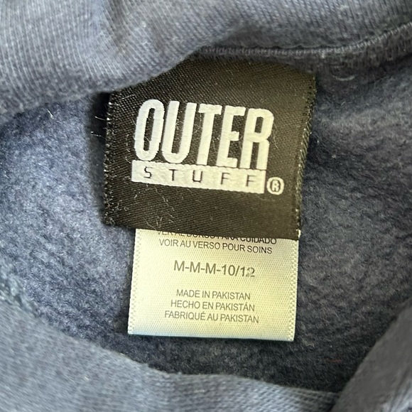 Kids Navy Blue Cotton Blend Seattle Seahawks NFL Hoodie - Picture 4 of 5